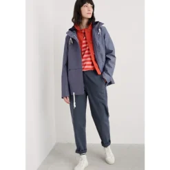 Seasalt Cornwall Blue Depth Waterproof Jacket | Women Coats & Jackets | Lightweight Raincoats