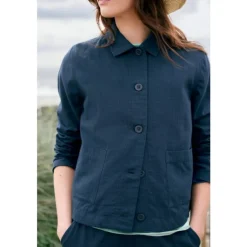 Seasalt Cornwall Carnon Downs Jacket in GOTS-Certified Organic Cotton | Women Coats & Jackets