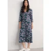 Seasalt Cornwall Chapelle 3/4 Sleeve Dress in GOTS-Certified Organic Cotton Jersey | Women Dresses
