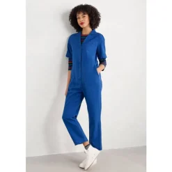 Seasalt Cornwall Clear Water Linen-Cotton Jumpsuit | Women Dresses | Trousers & Leggings