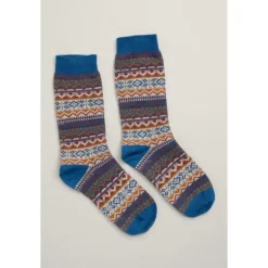 Seasalt Cornwall Fair Isle Bloomin Good Socks | Women Socks & Tights