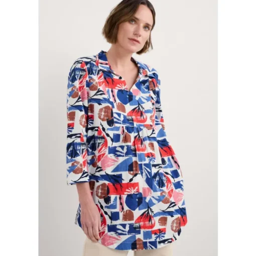 Seasalt Cornwall Fal Water Printed Tunic | Women Tunics | Tops