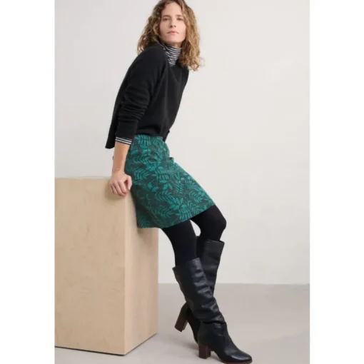 Seasalt Cornwall Ferry Crossing Needlecord Skirt | Women Skirts