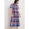 Seasalt Cornwall Fleet Checked Midi Dress | Women Dresses