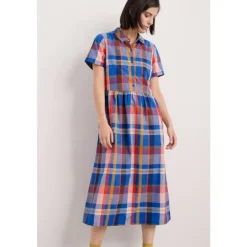 Seasalt Cornwall Fleet Checked Midi Dress | Women Dresses