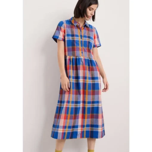 Seasalt Cornwall Fleet Checked Midi Dress | Women Dresses