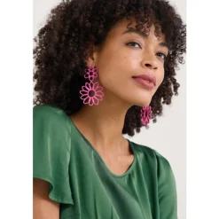 Seasalt Cornwall Flowering Rush Floral Earrings | Women Jewellery