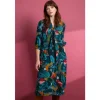 Seasalt Cornwall Harbour Cove Printed Tie Neck Midi Dress | Women Dresses