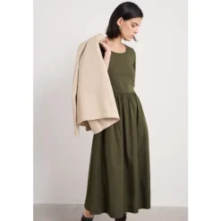 Seasalt Cornwall Madder Jersey Woven Mix Above-Ankle Dress | Women Dresses