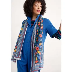 Seasalt Cornwall May Garland Printed Scarf | Women Scarves & Shawls