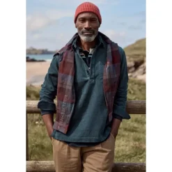 Seasalt Cornwall Men's Arrowhead Half Placket Cord Shirt | Tops & T-shirts | Shirts
