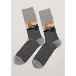 Seasalt Cornwall Men's Arty Organic Cotton Socks | Socks