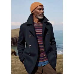 Seasalt Cornwall Men's Channel Wool Blend Coat | Coats & Jackets