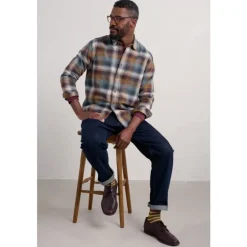 Seasalt Cornwall Men's Fathomer Checked Shirt | Tops & T-shirts | Shirts