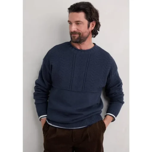 Seasalt Cornwall Men's Forestay Knitted Jumper | Knitwear