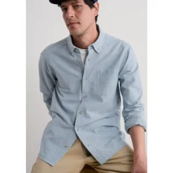 Seasalt Cornwall Men's Jenken Oxford Shirt in GOTS-Certified Organic Cotton | Tops & T-shirts | Shirts