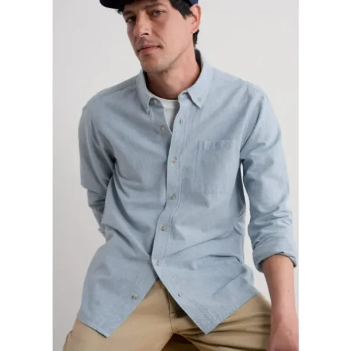 Seasalt Cornwall Men's Jenken Oxford Shirt in GOTS-Certified Organic Cotton | Tops & T-shirts | Shirts