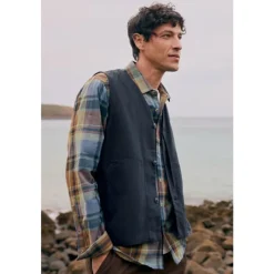 Seasalt Cornwall Men's Organic Cotton Metern Waistcoat | Coats & Jackets