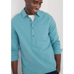 Seasalt Cornwall Men's Trevallack Organic Cotton Striped Shirt | Tops & T-shirts | Shirts