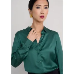 Seasalt Cornwall Papaver Satin Shirt | Women Shirts & Blouses