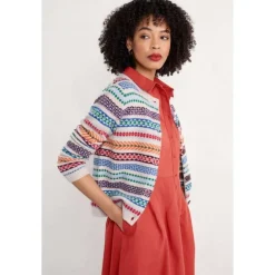 Seasalt Cornwall Percella Cove Fair Isle Cardigan | Women Knitwear