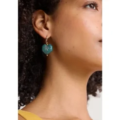 Seasalt Cornwall Picture Leaf-Shaped Drop Earrings | Women Jewellery