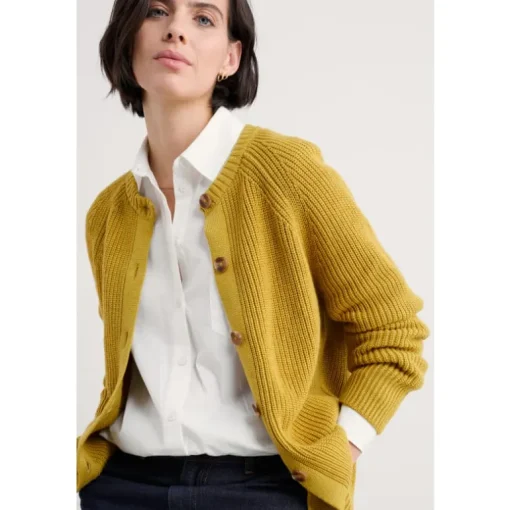 Seasalt Cornwall Potters Meadow Organic Cotton Knitted Cardigan | Women Knitwear