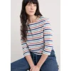 Seasalt Cornwall Sailor 3/4 Sleeve Top in GOTS-Certified Organic Cotton Jersey | Women Tops | T-shirts