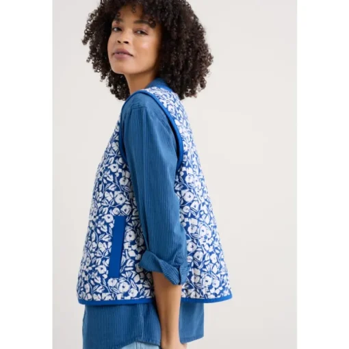 Seasalt Cornwall Samson Hill Organic Cotton Quilted Gilet | Women Coats & Jackets