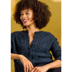 Seasalt Cornwall Sand Thistle Mohair-Blend Cardigan | Women Knitwear