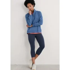 Seasalt Cornwall Sea Dance Cropped Leggings in GOTS-Certified Organic Cotton | Women Trousers & Leggings