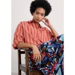 Seasalt Cornwall Sea Path Organic Cotton Shirt | Women Tops | Shirts & Blouses