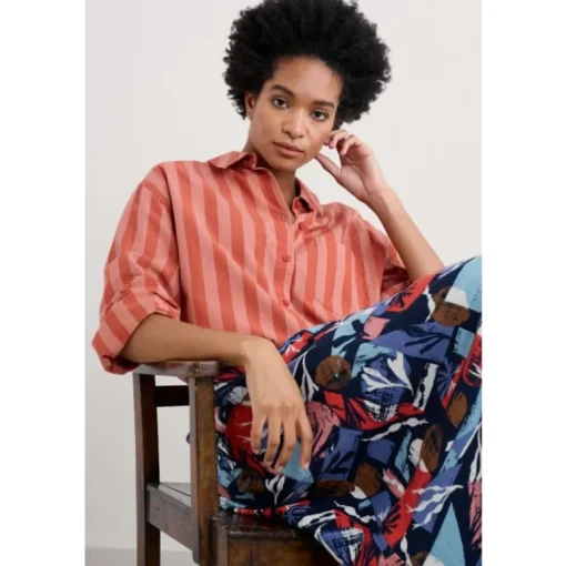 Seasalt Cornwall Sea Path Organic Cotton Shirt | Women Tops | Shirts & Blouses