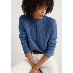 Seasalt Cornwall Stone Chat Organic Cotton Jumper | Women Knitwear