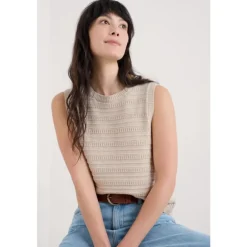 Seasalt Cornwall Tepel Knitted Vest | Women Knitwear | Tops