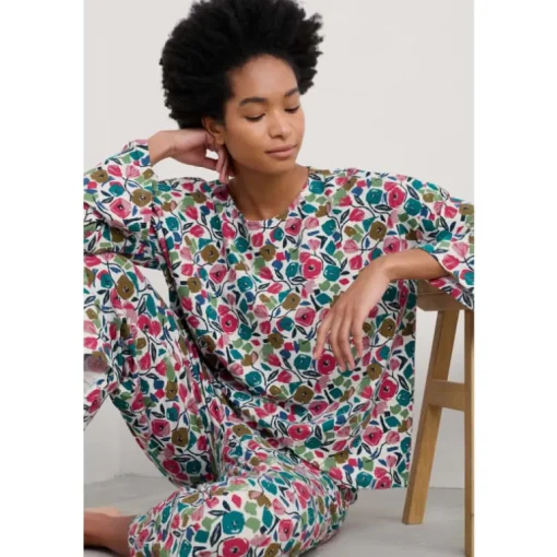 Seasalt Cornwall Tree Shadow Jersey Pyjamas | Women Nightwear