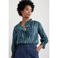 Seasalt Cornwall Twining Printed Blouse in GOTS-Certified Organic Cotton | Women Shirts & Blouses