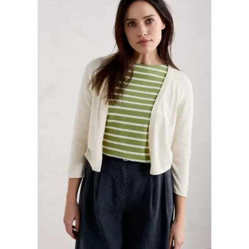 Seasalt Cornwall Vanessa Knitted Cardigan in GOTS-Certified Organic Cotton | Women Knitwear