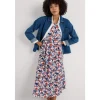 Seasalt Cornwall Veronica Short Sleeve Midi Dress in GOTS-Certified Organic Cotton | Women Dresses