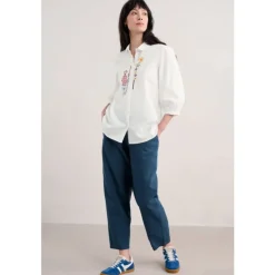 Seasalt Cornwall Vow Cave Tapered Trousers in GOTS-Certified Organic Cotton | Women Trousers & Leggings