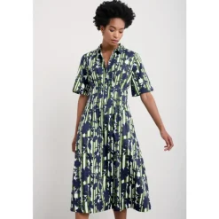 Seasalt Cornwall Wild Liquorice Shirt Dress in GOTS-Certified Organic Cotton | Women Dresses