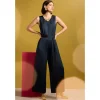 Seasalt Cornwall Winter Honeysuckle Satin Sleeveless Jumpsuit | Women Dresses | Trousers & Leggings