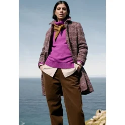 Seasalt Cornwall Wood Cabin Wool Blend Twill Coat | Women Coats & Jackets