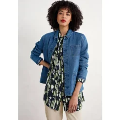 Seasalt Cornwall Wren Flutter Longline Shirt | Women Shirts & Blouses